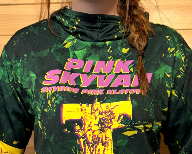 Mikina - HOODIE PINK SKYVAN - Zelená