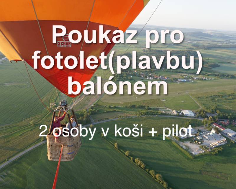 Let balonem pro dva (cena 15 000kč)