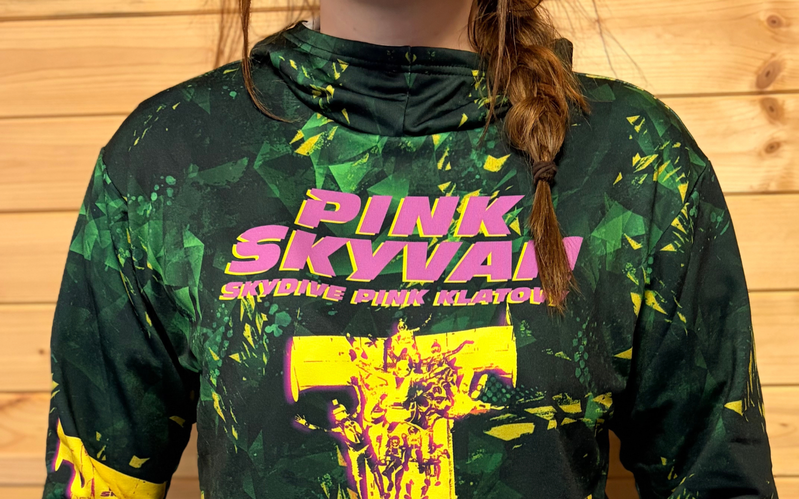 Mikina - HOODIE PINK SKYVAN - Zelená
